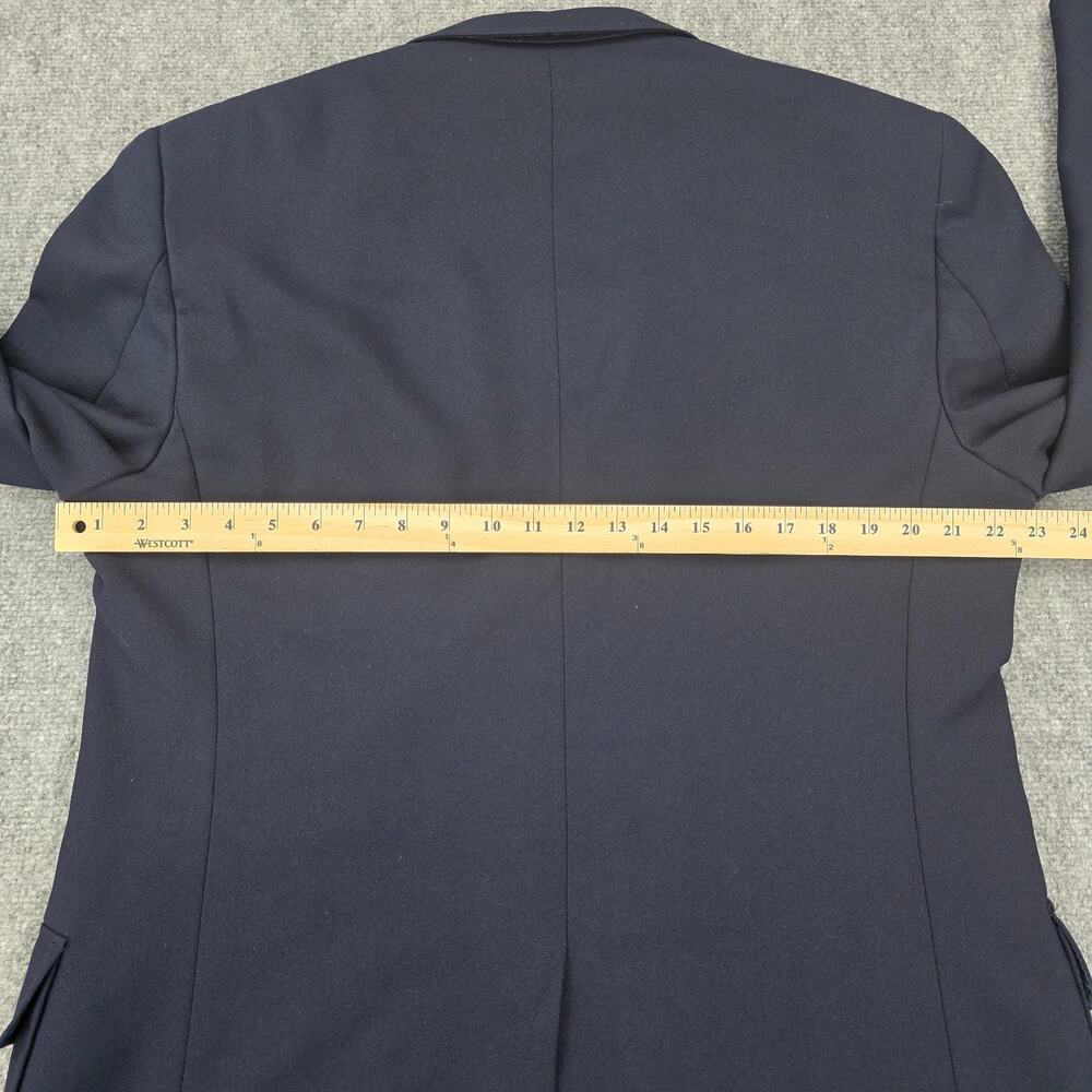 Vintage Perma-Prest Blazer Mens 46 Long Navy Gold Buttons USA Classic Collection - Picture 8 of 16